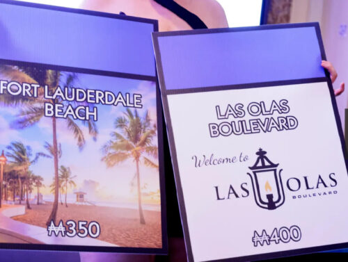 Welcome to Las Olas Boulevard signs